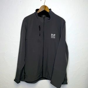 Charles River Apparel Gray Zip  Jacket